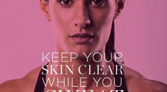 Keep your skin clear while you sweat