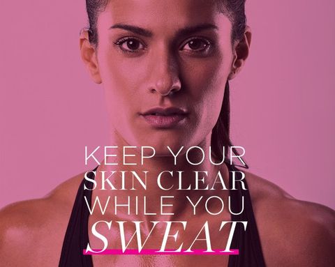 Keep your skin clear while you sweat